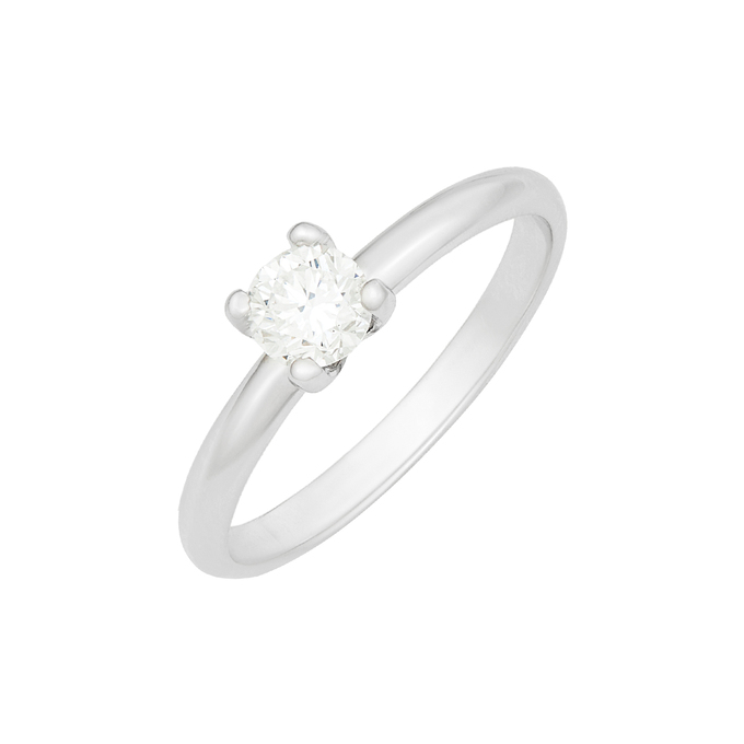 Кольцо из золота 585 пробы c бриллиантом