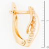 Серьги из красного золота 585 пробы c фианитами