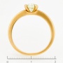 Кольцо из желтого золота 585 пробы c 1 бриллиантом Л46063579 фото 4