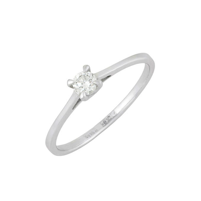 Кольцо из золота 585 пробы c бриллиантом