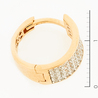 Серьги из красного золота 585 пробы c фианитами