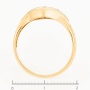 Кольцо из комбинированного золота 585 пробы c фианитами Л18109731 фото 4