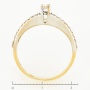 Кольцо из комбинированного золота 750 пробы c 44 бриллиантами Л31118309 фото 4