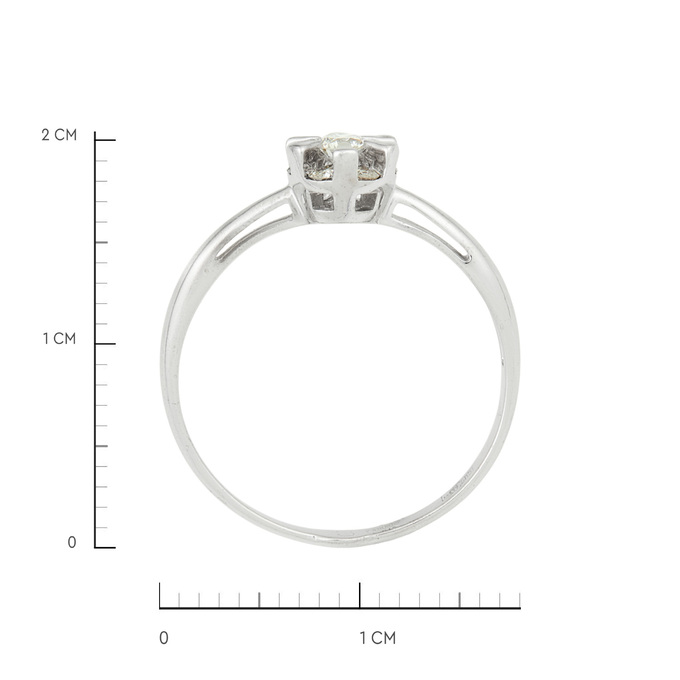 Кольцо из золота 585 пробы c бриллиантами, Л 4107 6828 за 26300