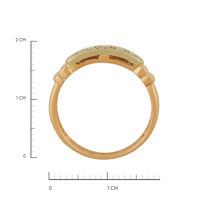 Кольцо из золота 585 пробы c бриллиантами, Л 2809 3116 за 58400