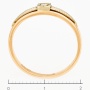 Кольцо из комбинированного золота 583 пробы c 1 бриллиантом Л18102624 фото 3