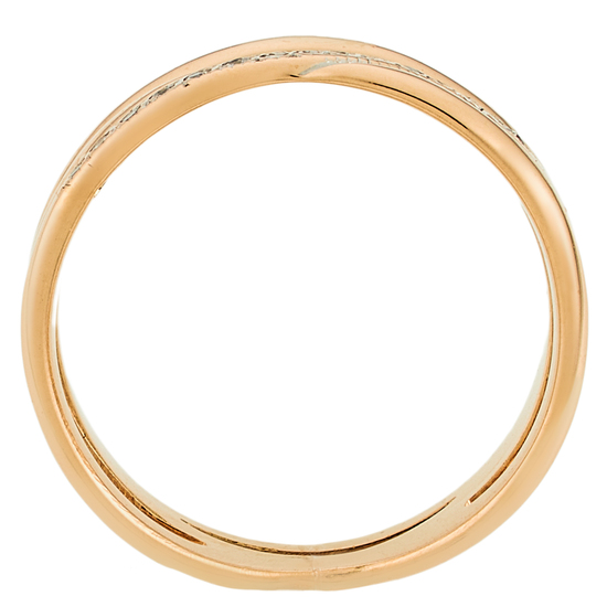 Кольцо из красного золота 585 пробы c фианитами, Л62014726 за 19320