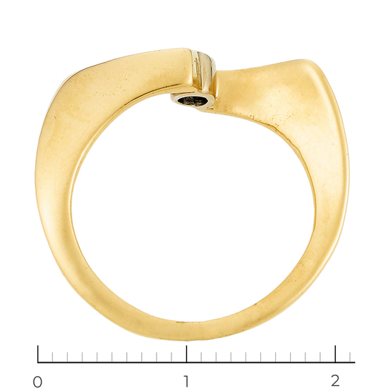 Кольцо из желтого золота 585 пробы c 1 бриллиантом, Л12044774 за 14700