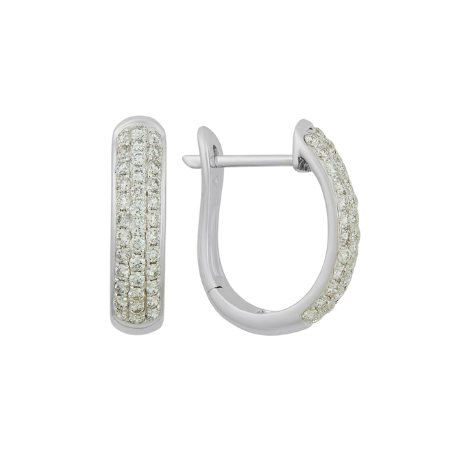 Серьги из золота 750 пробы c бриллиантами, К 0000 5484 за 83800