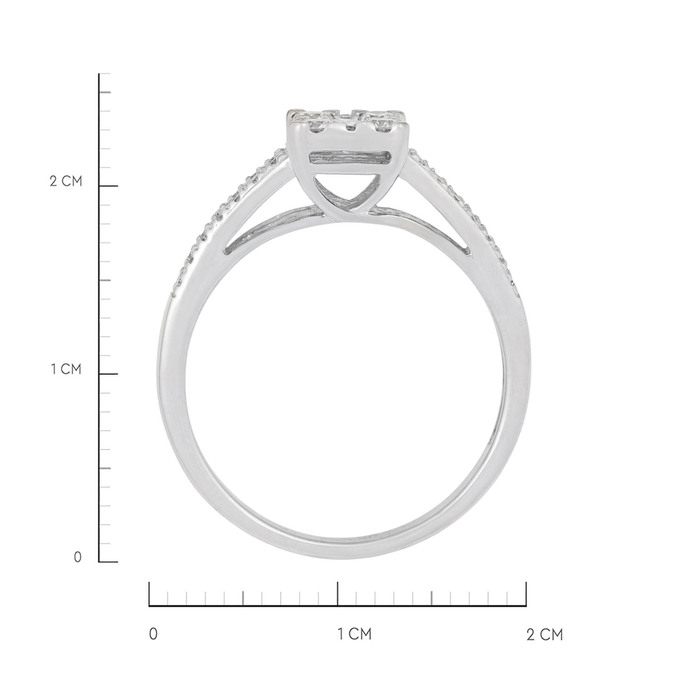 Кольцо из золота 585 пробы c бриллиантами, Л 7503 0063 за 44700