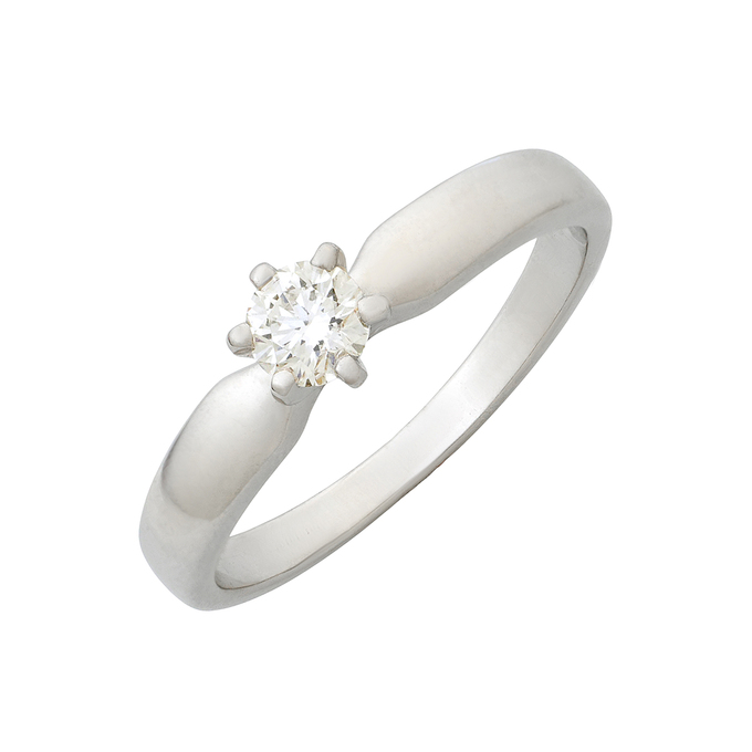 Кольцо из золота 585 пробы c бриллиантом, Л 2504 9613 за 138000