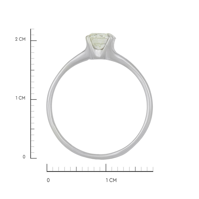 Кольцо из золота 585 пробы c бриллиантом, Л 6201 5502 за 90000