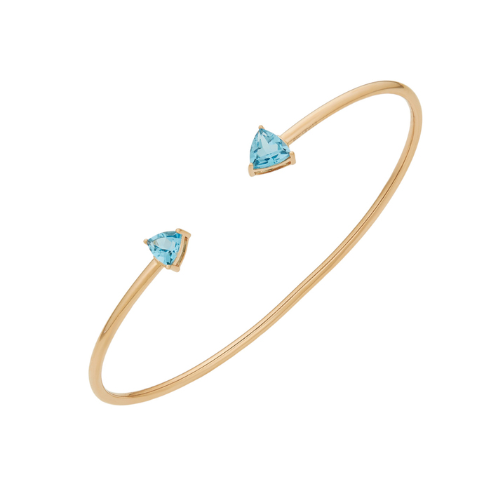 Браслет из золота 585 пробы c топазами