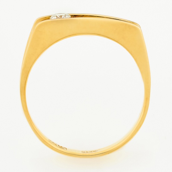 Кольцо из желтого золота 750 пробы c 1 бриллиантом, Л35046892 за 25740
