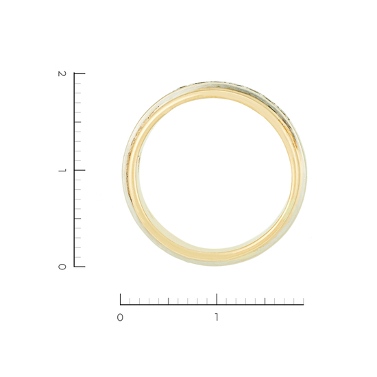 Кольцо из комбинированного золота 585 пробы c фианитами, Л62015062 за 18240