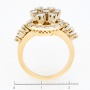 Кольцо из комбинированного золота 585 пробы c 27 бриллиантами Л28065177 фото 4