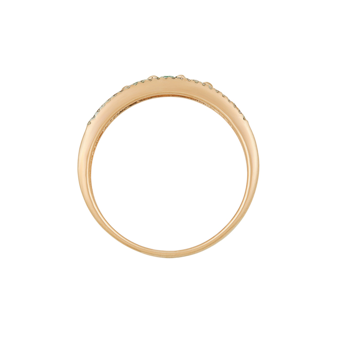 Кольцо из золота 585 пробы c изумрудами и бриллиантами, Л 4508 2750 за 40640