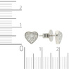Серьги-пусеты золото, 750, 1 к.,3,33 гр. (чистый вес 3,33 гр.) со следами износа; 8 Бриллиант Фан. 6/5 вес 0,24 ct, 8 Бриллиант П65 4/5 вес 0,32 ct