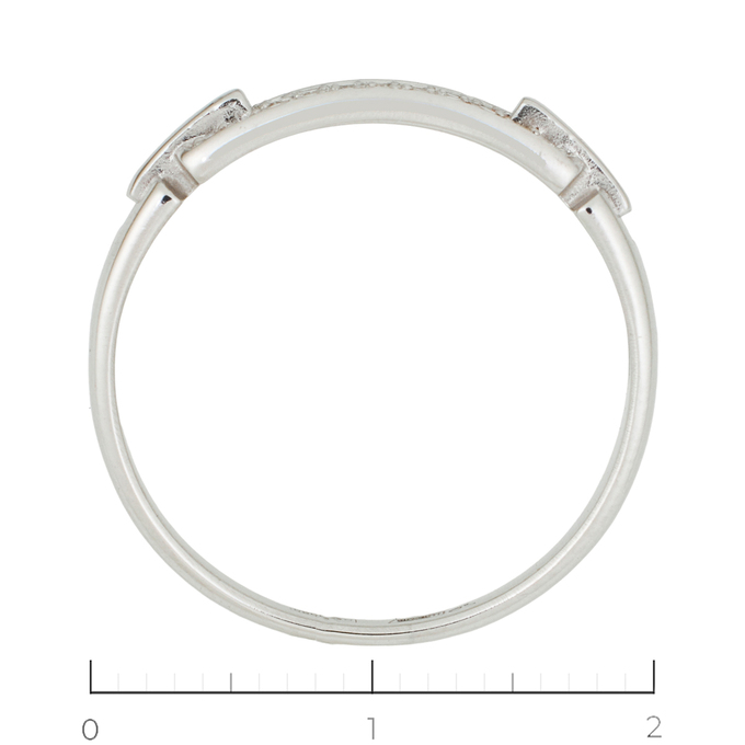 Кольцо из белого золота 585 пробы c 29 бриллиантами, Л 7601 1019 за 16140