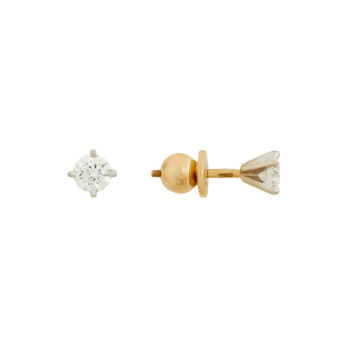 Серьги из золота 750 пробы с бриллиантами, Ц О007 3282 за 170000