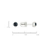 Серьги из золота 585 пробы с сапфирами
