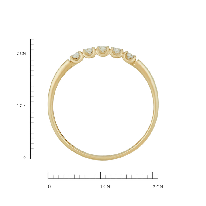 Кольцо из золота 585 пробы c бриллиантами, Л 0616 9203 за 21200