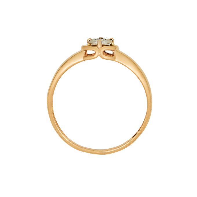 Кольцо из золота 585 пробы c бриллиантом