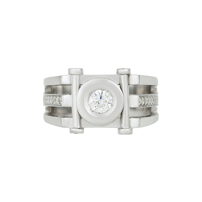 Кольцо из золота 585 пробы c бриллиантами, Л 7601 6816 за 218330