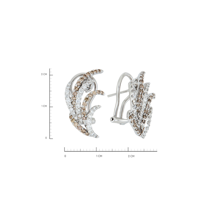 Серьги из золота 585 пробы c бриллиантами, Л 3208 7811 за 118320