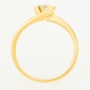 Кольцо из желтого золота 750 пробы c 1 бриллиантом Л62012450 фото 3