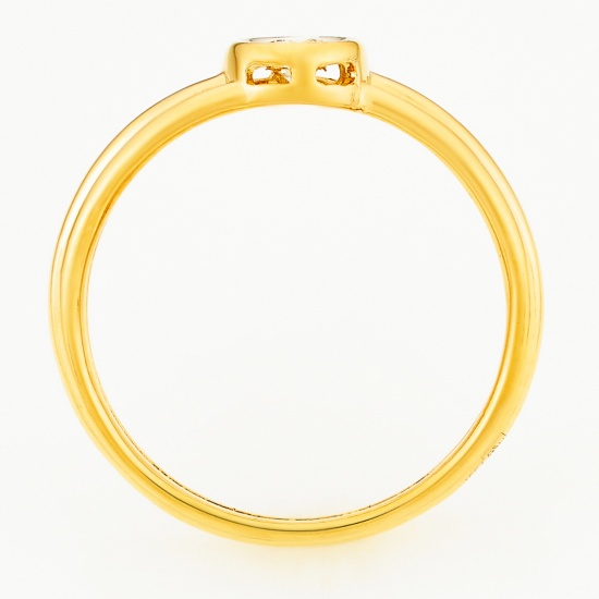 Кольцо из желтого золота 750 пробы c 1 бриллиантом, Л57027864 за 21300