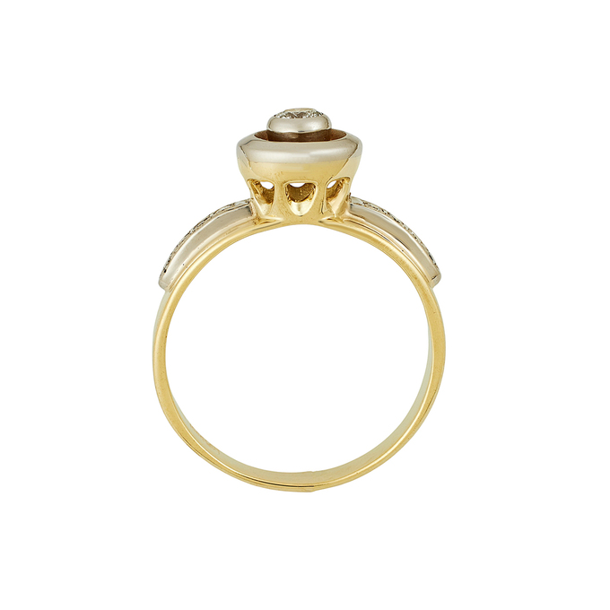 Кольцо из золота 585 пробы c бриллиантами, Л 1911 9609 за 93520