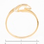 Кольцо из комбинированного золота 585 пробы c фианитами Л22114222 фото 4