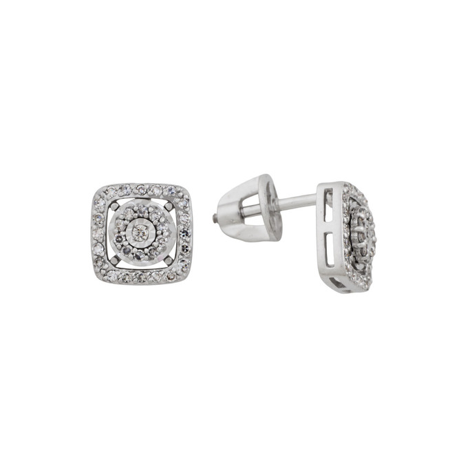 Серьги из золота 585 пробы с бриллиантами, Ц О007 4351 за 41400