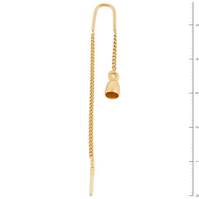 Серьги из красного золота 585 пробы