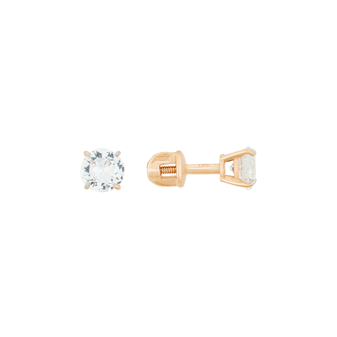 Серьги из золота 585 пробы c фианитами, Л 3208 6916 за 10160