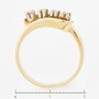 Кольцо из комбинированного золота 585 пробы c 4 бриллиантами Л41058033 фото 4