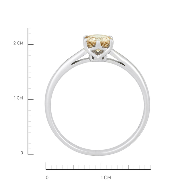 Кольцо из золота 585 пробы c бриллиантом, Л 2812 0567 за 75920