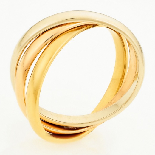 Кольцо из комбинированного золота 585 пробы Л41061344 фото 1