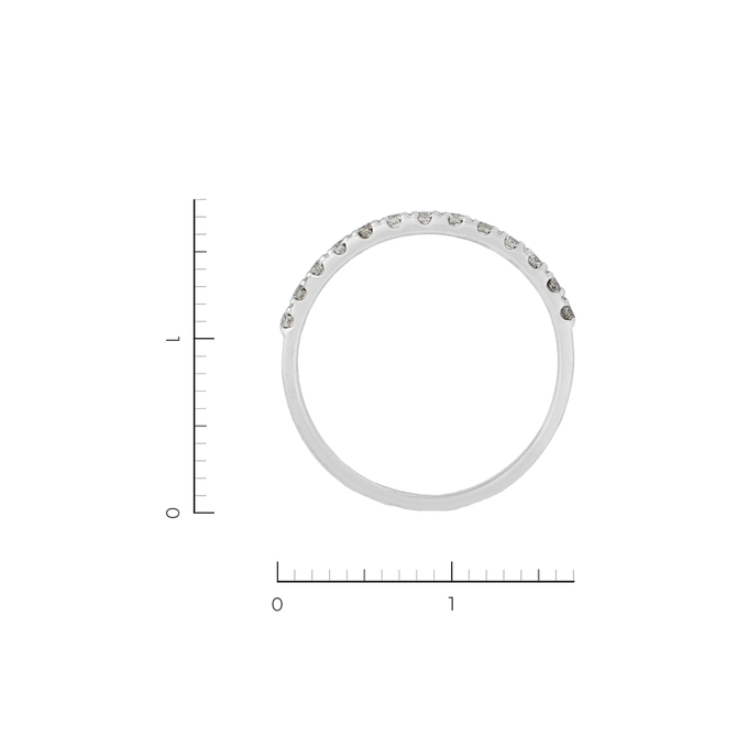 Кольцо из золота 585 пробы c 13 бриллиантами, Л 2809 4867 за 12400