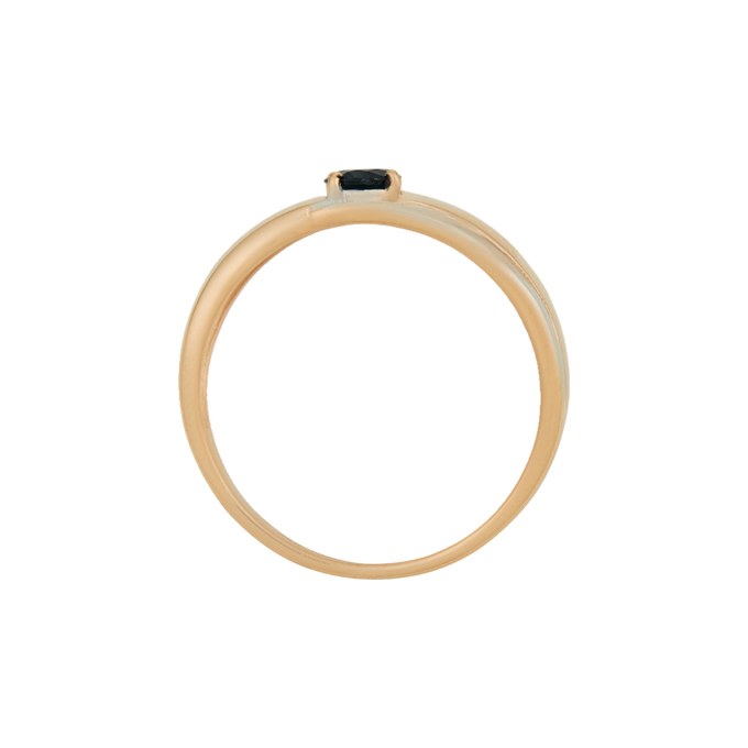 Кольцо из золота 585 пробы c сапфиром и бриллиантами, Л 4807 6700 за 28400