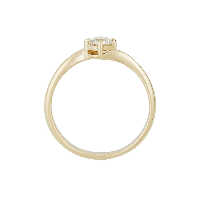 Кольцо из золота 585 пробы c бриллиантом, Л 1208 4835 за 99750