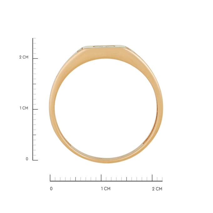 Кольцо из золота 585 пробы c бриллиантами, Л 7601 7264 за 42320