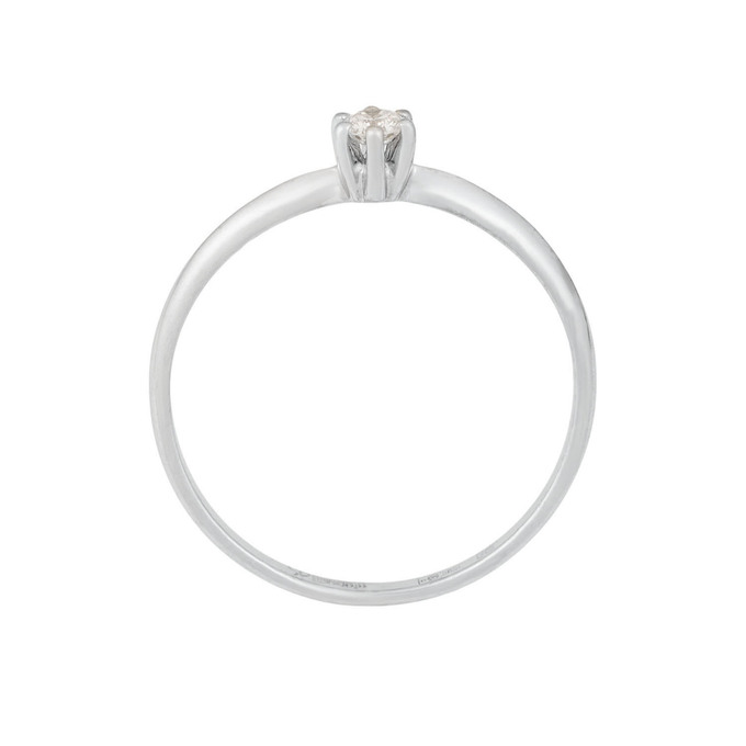 Кольцо из золота 585 пробы c бриллиантом