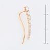 Серьги из золота 585 пробы c фианитами