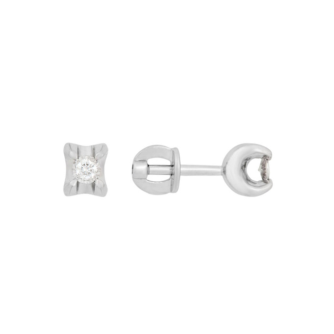 Серьги из золота 585 пробы с бриллиантами, Ц О007 4011 за 26400