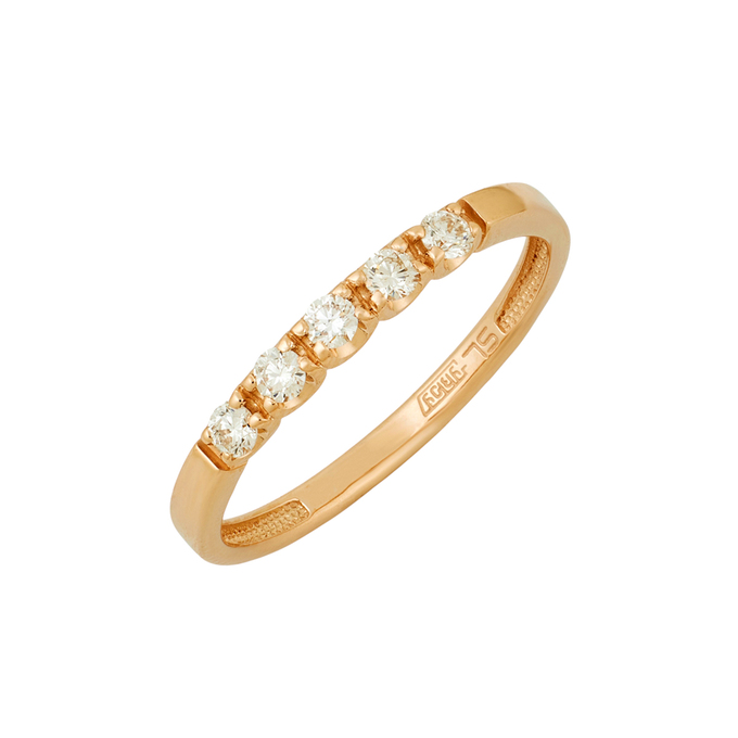 Кольцо из золота 585 пробы c бриллиантами, Л 3507 1909 за 22000