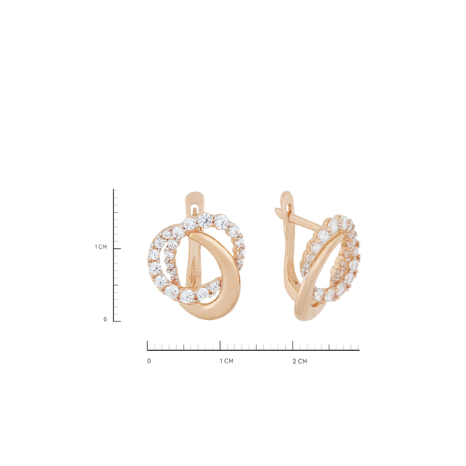 Серьги из золота 585 пробы c фианитами, Л 0513 9003 за 28080
