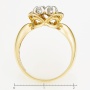 Кольцо из комбинированного золота 585 пробы c 4 бриллиантами Л32074855 фото 4
