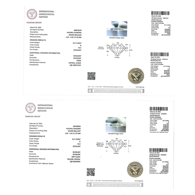 Серьги из золота 585 пробы c Бриллиант, К 0000 4387 за 145000
